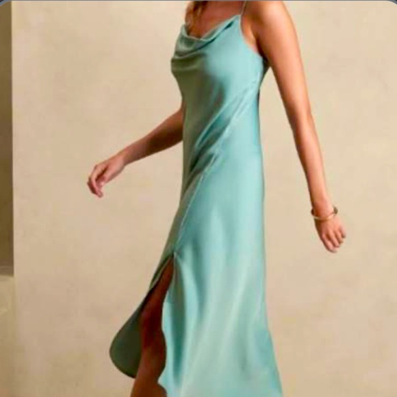 banana republic green slip dress Banana Republic | Dresses | Elegant Green Satin Slip Dress